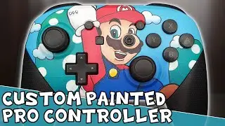 Oh yeah, Mario Time! | Customizing Nintendo Switch Pro Controller with Posca Pens 🎨