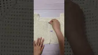 Ажурный топ крючком (маленький совет)
