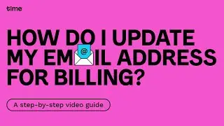 How do I update my email address for Time Internet billing?