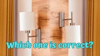 More details I notice in hotel bathrooms: Which way do you install a bathroom sconce