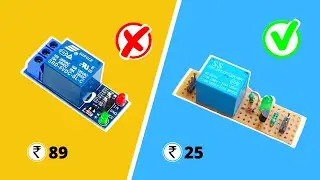 How to make a Relay module using a BC547 transistor.