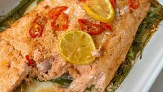 Easy Salmon and Vegetables bake