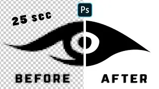 Smooth Edges In Photoshop l 25 second Edges Sharpening Simply l