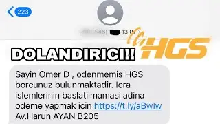 HGS Haciz Mesajı Dolandırcılığı DİKKAT!