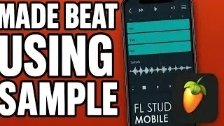 Made beat using sample in FL studio mobile.