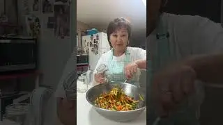 Korean style zucchini salad for the winter