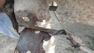 Задний порог газели. замена .
