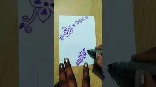 # purple 💜 border design # front page decorate