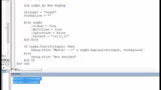 Excel VBA RegEx Lesson 21b   Your First Regular Expression Pattern   First Two Char is a