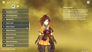 Chiori all English voicelines [Genshin Impact]