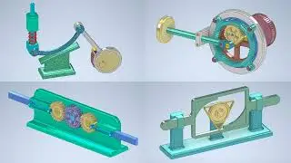 Mechanisms of Converting Rotational Motion into Linear Motion Part 6 - Mechanical principles