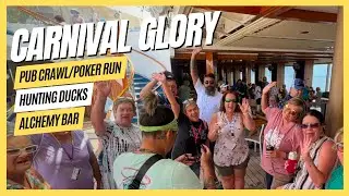 🚢 Last Day at Sea Aboard The Carnival Glory: Drinks, Friends, and Fun 🎉