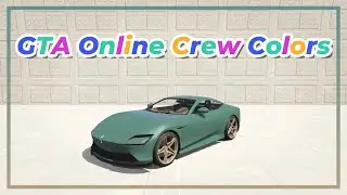 GTA Online Custom Crew Colors