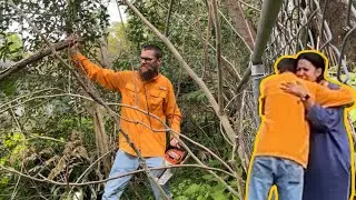 EMOTIONAL reveal After I surprised this STRANGER with more than just a FREE yard makeover!!!