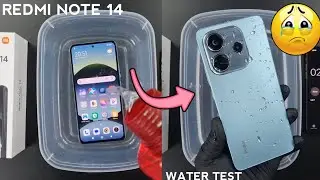 Xiaomi Redmi Note 14 4G Water Test 💦💧| The First Water Test Of Redmi Note 14 - iP54