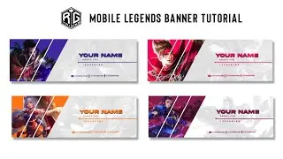 How To Make Mobile Legends Banner | Twitter Header Tutorial | ML Banner - RG Tricks