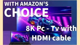 Convert your TV to PC by simlpy doing this. How to connect 8K HDMI Cable from Laptop To TV.