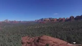 Submarine Rock, Sedona via a Drones view