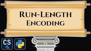 Run Length Encoding Algorithm Visualization | Step by Step Python Code Animation