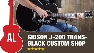Gibson J-200 Trans Black - How Does it Sound?