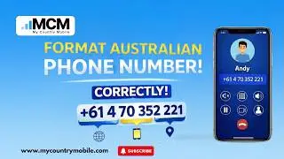 How to Format Australian Phone Number | My Country Mobile