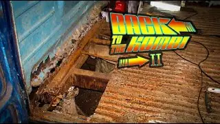 Back to the Kombi Part 2 - Rusty floor removal on the VW kombi panel