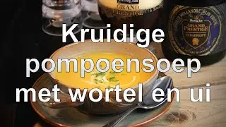 Kruidige pompoensoep met wortel en ui recept