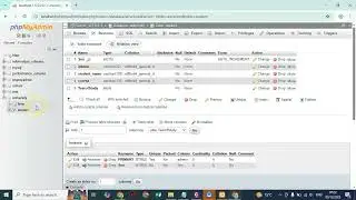 Creating database and Table in XAMPP  phpMyadmin