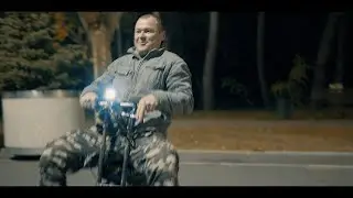 City Evening of Drive Homemade Mini Bike