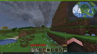 TWIN TORNADOES TURN IN TO TRIPLE | MINECRAFT TORNADO MOD 1.18.2