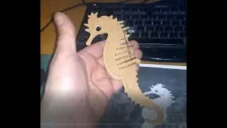 Делаем 3D пазл (морской конь) на самодельным ЧПУ (CNC).
