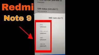 REDMI NOTE 9 FIX REPAIR IMEI & BASEBAND RESTORE NVRAM ORIGINAL IMEI DONE GSMBD24