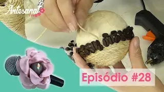 Como Fazer Decoração Rustica com Bolas de Isopor | Marcely Fernandes