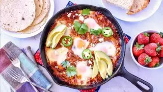 Mexican Baked Eggs (Vegetarian and Gluten Free)
