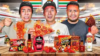 TESTING THE SPICIEST PRODUCTS AT 7-ELEVEN 🌶️ *goes very wrong* - Yair17 and friends