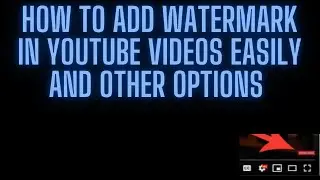 how to add watermark to youtube video subscribe button,logs etc
