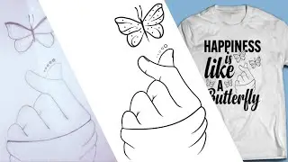 Sketch to vector illustrator T-shirt Design | Speed Art