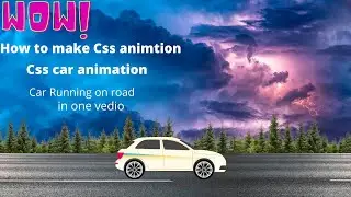How to make car moving animation in css |How to create running car in css ,html | Hindi, Urdu.#css