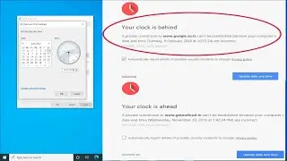 How to change date and time in computer | Google Chrome error Clock is Ahead or Behind