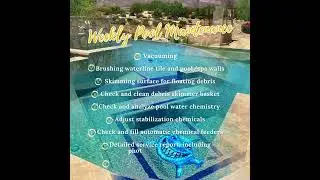 📣📣We offer a Weekly Pool Maintenance Service which includes the following: