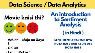 Sentiment Analysis Kya hai - An introduction to Sentiment Analysis ( Hindi)