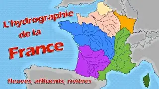 Géographie l'hydrographie de la France, fleuves, affluents, rivières.