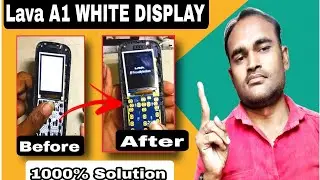lava a1 display white solution |lava white display solution |  lava a1 lcd white display solution