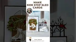 How to make side step sled holiday cards #shorts #diy
