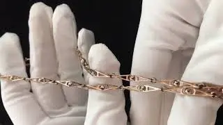 Золотая литая цепь