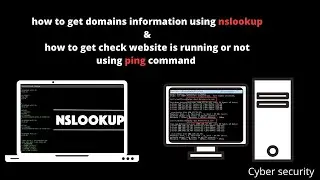 Nslookup How to get Domains information|  how to check website is running or not using Ping command
