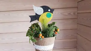 Синичка из фоамирана