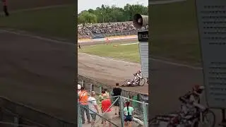 Мотогонки Ровно. Падение.