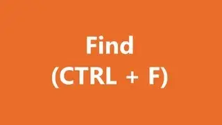 Excel Shortcuts - Find