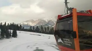 Архыз 2021-взгляд водителя кабинки))))